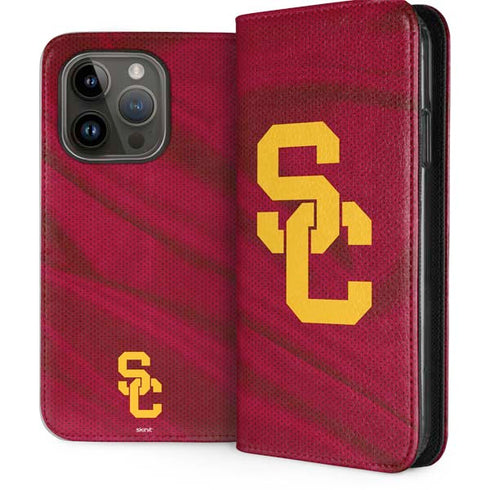 University of Southern California USC Trojans Jersey iPhone 15 Pro Folio Case